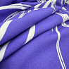 Трикотаж скуба креп принт "Цветочный" SC2407 фиолетовый, белый, 150 см, 230 г/м² фото № 2
