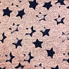 Трикотаж браш принт "Звезды" HN-016, темно-синий, 150 см, 200 г/м² фото № 4