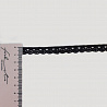 Тесьма декоративная  Y142 х/б черный, 1 см (намотка 25 ярдов) фото №1