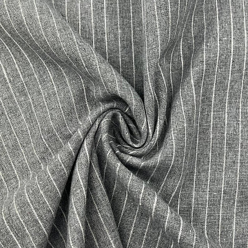 Костюмная ткань "Полоска" R-50, серый, 150 см, 105 г/м²