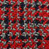 Пальтово-костюмная букле "Клетка", красный, 150 см, 300 г/м² фото № 4
