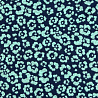 Трикотаж браш принт "Цветочки" HN-002 темно-синий, 150 см, 200 г/м² фото № 4