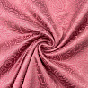 Костюмный жаккард "Огурцы" HN-J0986, розовый, 150 см, 227 г/м² фото №1