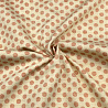 Блузочная ткань с вискозой "Горошек" D1903, молочный, красный, 112 г/м², 148 см фото №1