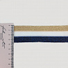 Тесьма (лампас) с люрексом Т T069 золото, белый, темно-синий, 4 см (намотка 80 ярдов) фото №1