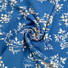 Ниагара принт "Цветы" N3629 пыльно-голубой, бежевый, 150 см, 110 г/м² фото №1