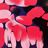 Трикотаж масло набивное двухсторонний бордюр "Абстракция" D073 фиолетовый, розовый, 150 см, 200 г/м² фото № 5