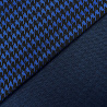Трикотаж  жаккард с блеском "Гусиная лапка" TH6289  синий, черный, 150 см, 300 г/м² фото № 2