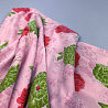 Трикотаж масло набивное "Розы" арт.3010 светло-розовый, алый, 150 см, 200 г/м² фото № 2