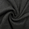 Трикотаж однотонный "Вафля" черный, 150 см, 300 г/м² фото №1