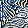 Плательная принт "Абстракция" TS23 синий, черный, 150 см, 115 г/м² фото № 3