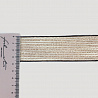 Тесьма (лампас) с люрексом T LM07 розово-золотой, белый, черный, 3,8 см (намотка 90 ярдов) фото №1