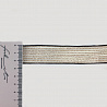 Тесьма (лампас) с люрексом TLM07 розово-золотой, белый, 2,5 см (намотка 90 ярдов) фото №1