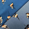 Ниагара принт "Цветочный" N3286 ярко- синий, бежевый, 150 см, 110 г/м² фото № 3