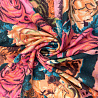 Трикотаж джерси принт "Цветы" D1020, розовый, синий, 290 г/м², 150 см фото №1