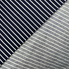 Коттон принт "Полосы" D54, темно-синий, белый, 150 г/м², 150 см фото № 3