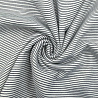 Трикотаж джерси принт "Полоска" белый, темно-синий, 150 см, 270 г/м² фото №1