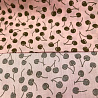 Коттон принт "Вишня" D3167, светло-розовый, оливково-коричневый, 145 см, 100 г/м² фото № 3