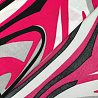 Трикотаж масло набивное "Абстракция" D2, розовый, белый, 150 см, 200 г/м² фото № 4