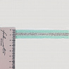 Тесьма (лампас) с люрексом TMD6 мятный, серебро, 1,5 см (намотка 100 ярдов) фото №1