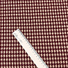 Трикотаж жаккард принт "Гусиная лапка" 2002 бордовый, бежевый, 155 см, 215 г/м² фото № 3