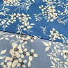 Ниагара принт "Цветы" N3629 пыльно-голубой, бежевый, 150 см, 110 г/м² фото № 3