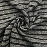 Трикотаж сандра "Полоска" TRX116 темно-серый, черный, 150 см, 270 г/м² фото №1