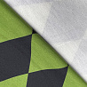 Трикотаж джерси принт "Ромбы" D23 Col.1 черный, зеленый, 150 см, 270 г/м² фото № 3