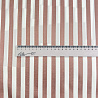 Блузочная ткань "Полосы" D10, коричнево-розовый, белый, 150 см, 150 г/м² фото № 4