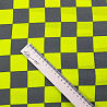 Креп спандекс принт "Квадраты" D515, желто-зеленый, серый, 150 см, 100 г/м² фото № 4