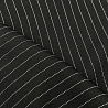 Костюмная ткань "Полоска" 6656 черный, 150 см, 130 г/м² фото № 2