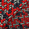 Пальтово-костюмная букле "Клетка", красный, 150 см, 300 г/м² фото № 3