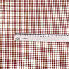Блузочная ткань "Клетка" D10, коричнево-розовый, белый, 150 см, 150 г/м² фото № 4