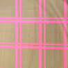 Трикотаж джерси принт "Клетка" KNIT D1723, бежевый, розовый, 270 г/м², 150 см фото № 5