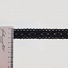 Тесьма декоративная Y 002 х/б черный, 2,3 см (намотка 25 ярдов) фото №1