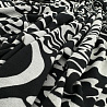 Трикотаж вискоза набивная "Абстракция" RY 20137, черный, светло-серый, 150 см, 200 г/м² фото № 2
