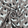 Ниагара принт "Птицы" N2459 бежевый, белый, 150 см, 110 г/м² фото №1