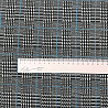 Трикотаж жаккард принт "Гленчек" TH19014 черный, голубой, 150 см, 215 г/м² фото № 4