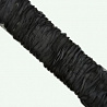 Тесьма декоративная A211 черный, 7 см (намотка 7,5 ярдов) фото №1