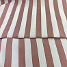 Блузочная ткань "Полосы" D10, коричнево-розовый, белый, 150 см, 150 г/м² фото № 3