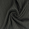 Костюмная ткань "Полоска" 6656 черный, 150 см, 130 г/м² фото №1