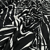 Трикотаж масло набивное "Геометрия" черный, ,белый, 150 см, 200 г/м² фото № 2
