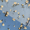 Ниагара принт "Цветы" N2301 голубой, бежевый, 150 см, 110 г/м² фото № 4
