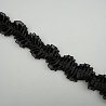 Тесьма декоративная T 141-1 черный, 2,5 см (упаковка 10 ярдов) фото №1