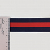 Лента лампасная темно-синий, красный, 4 см (намотка 50 ярдов) фото №1