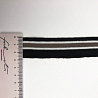 Подвяз трикотажный R21 черный, коричневый, 2,5 см фото №1