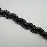 Тесьма декоративная Т 140-1 черный, серебро, 2,5 см (намотка 10 ярдов) фото №1