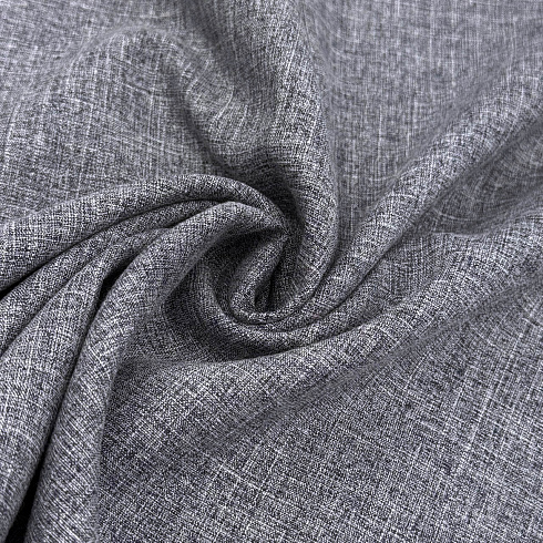 Костюмная однотонная 16037, темно-синий меланж, 180 г/м², 150 см