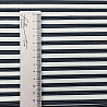 Трикотаж оттоман "Полоска" OT068 белый, темно-синий, 150 см, 270 г/м² фото № 2
