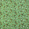 Коттон принт "Цветочки" A274 зеленый мох, 145 см, 115 г/м² фото № 3